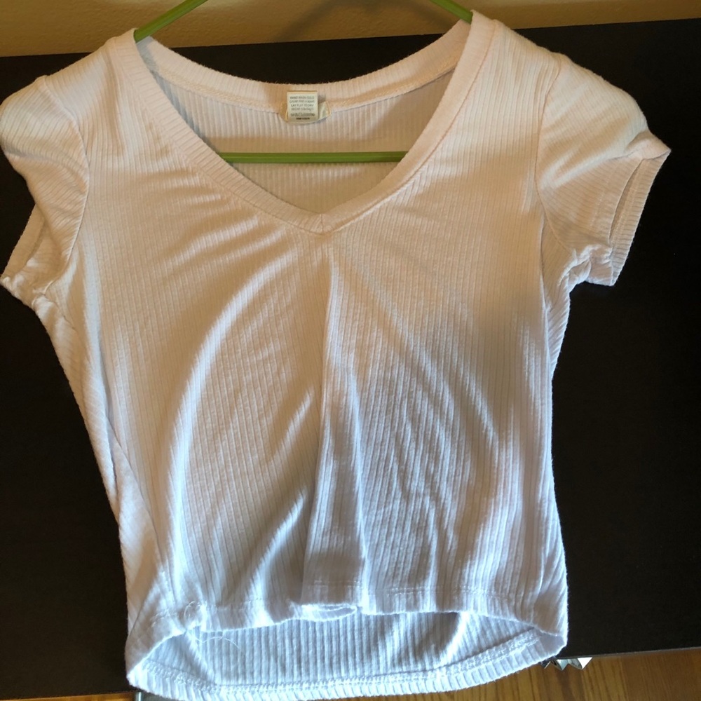 White crop top